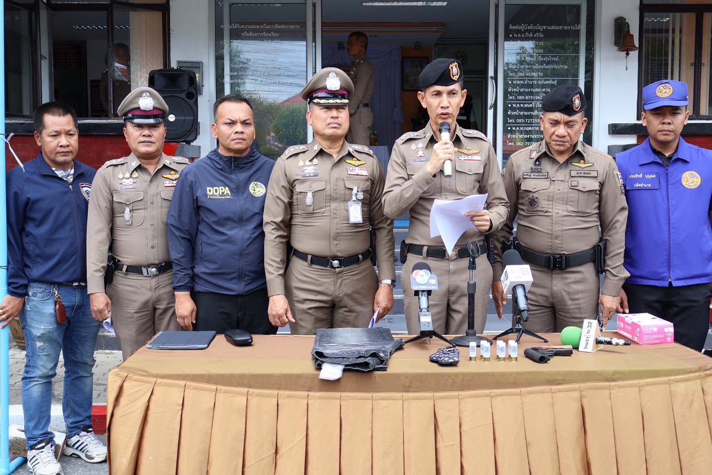 ผู้การสงขลา แถลงผลการจับกุมผู้ต้องหา ”คดีฆ่าผู้อื่น“ ถนนชลาทัศน์ อ.เมืองสงขลา จว.สงขลา